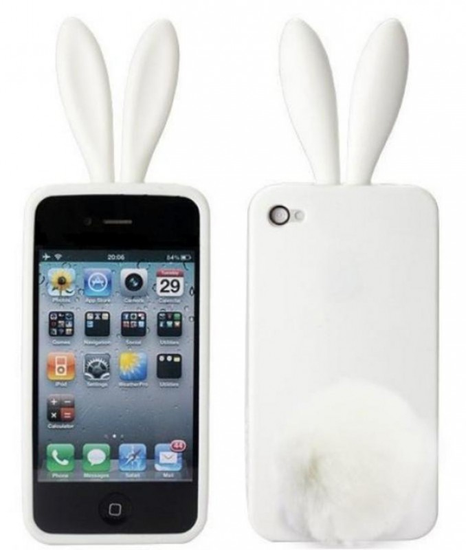 Чехол гелевый RABBIT для Apple iPhone 4