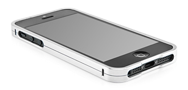 Бампер Capdase Alumor Bumper DuoFrame MBIH5-00SS для Apple iPhone 5 серебряный