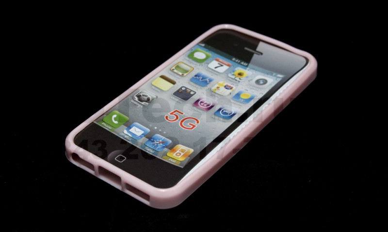 Гелевый чехол для Apple iPhone 5 светло-розовый
