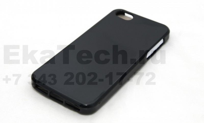 Гелевый чехол для Apple iPhone 5 черный