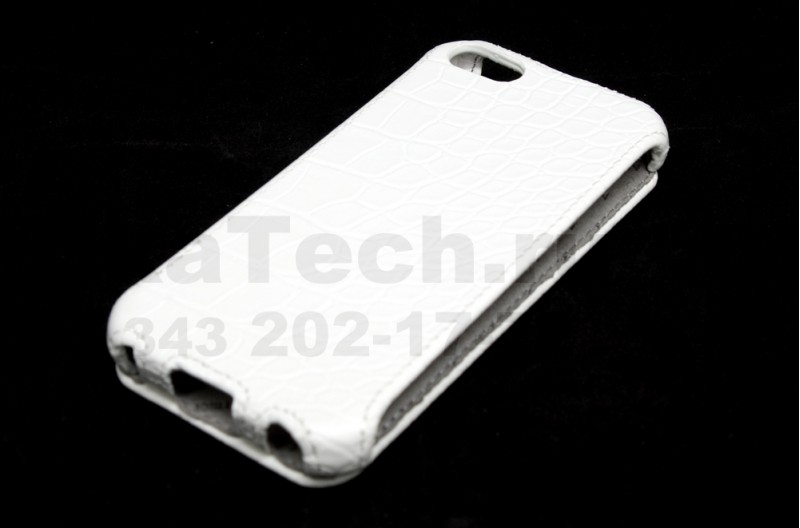 Чехол Armor для Apple iPhone 5 белый крокодил