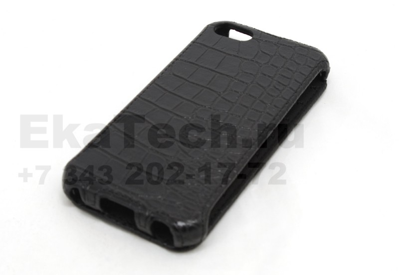 Чехол Armor для Apple iPhone 5 черный крокодил