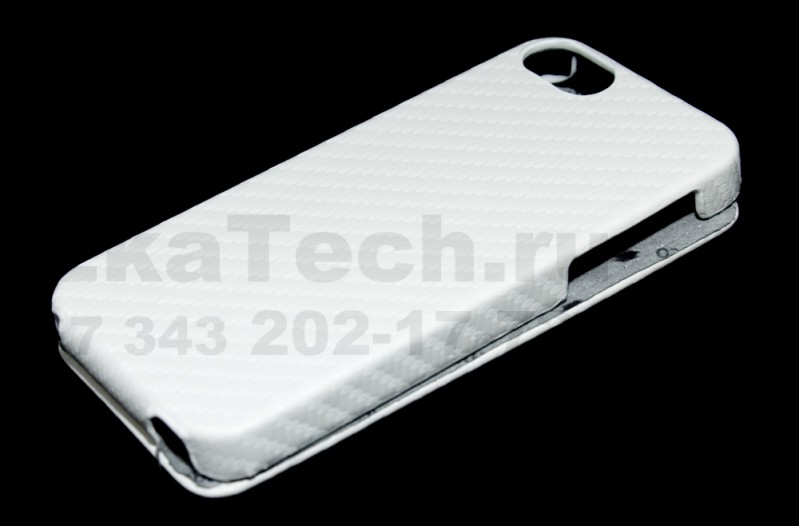 Чехол Melkco Jacka Type для Apple iPhone 5 Carbon Fiber белый