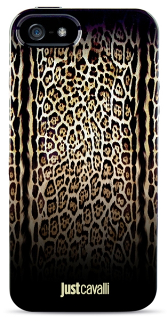 Чехол гелевый Just Cavalli Leopard JCIPC5LEOPARD2	для Apple iPhone 5 темный