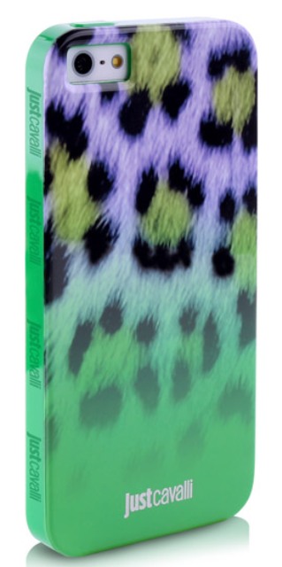 Чехол гелевый Just Cavalli Macro Leopard JCIPC5MACROLGRN для Apple iPhone 5 зеленый
