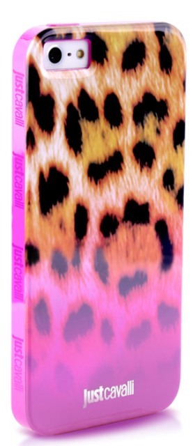 Чехол гелевый Just Cavalli Macro Leopard JCIPC5MACROLPNK для Apple iPhone 5 розовый