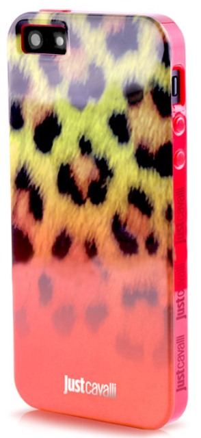 Чехол гелевый Just Cavalli Macro Leopard JCIPC5MACROLRED для Apple iPhone 5 красный