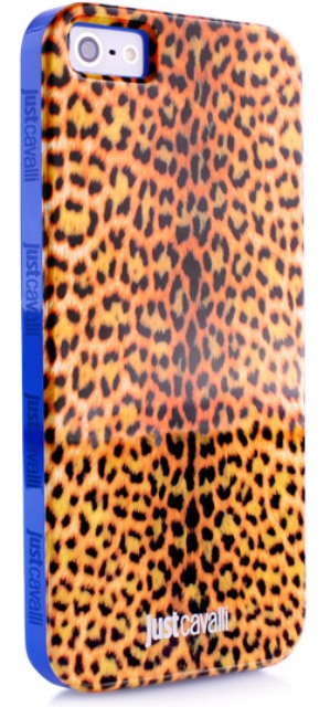 Чехол гелевый Just Cavalli Micro Leopard JCIPC5MICROLORA для Apple iPhone 5 оранжевый