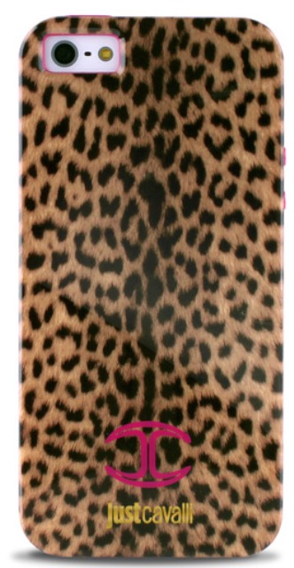 Чехол гелевый Just Cavalli Micro Macro Leopard JCIPC5MMLPNK для Apple iPhone 5 розовый