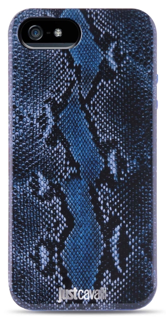 Чехол гелевый Just Cavalli Python JCIPC5PYTHON2 для Apple iPhone 5 синий