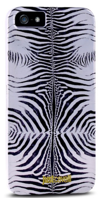 Чехол гелевый Just Cavalli Zebra JCIPC5ZEBRASIL для Apple iPhone 5 серый