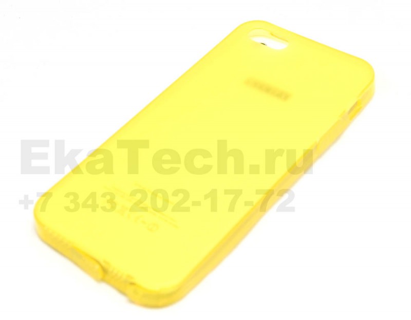 Чехол гелевый Kucipa для Apple iPhone 5 желтый