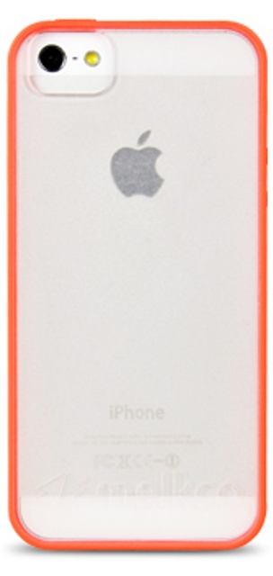 Чехол гелевый Melkco Poly Frame для Apple iPhone 5 красный-белый