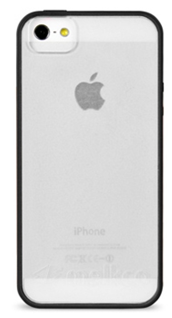 Чехол гелевый Melkco Poly Frame для Apple iPhone 5 черный-белый