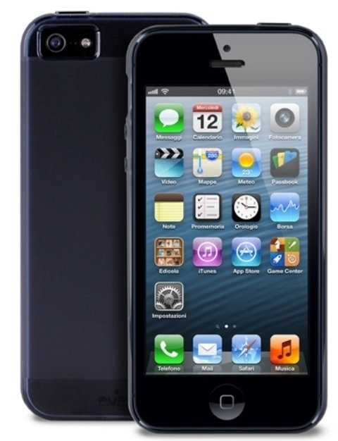 Чехол гелевый PURO Plasma для Apple iPhone 5 черный