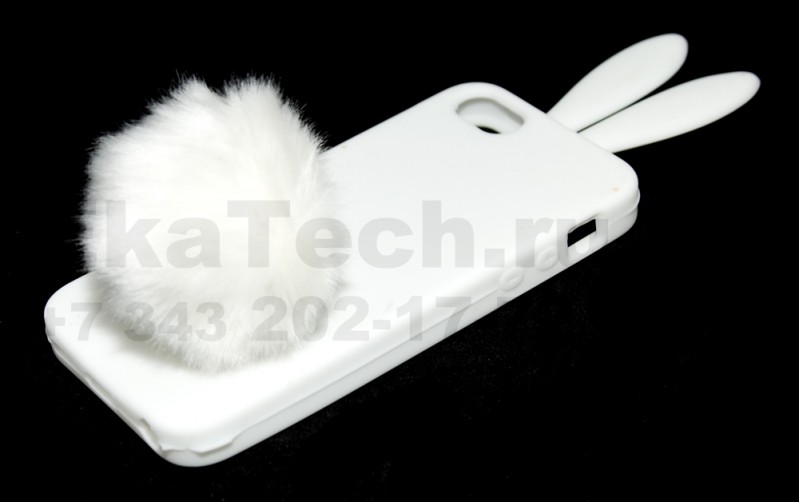 Чехол гелевый RABBIT для Apple iPhone 5 белый