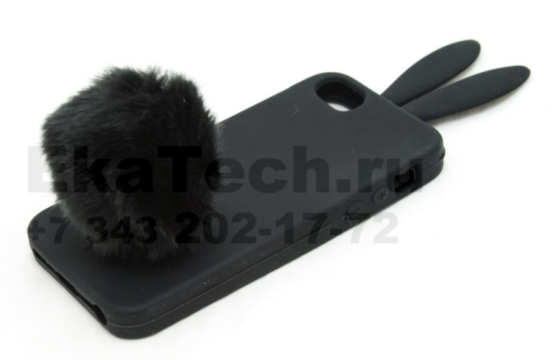 Чехол гелевый RABBIT для Apple iPhone 5 черный