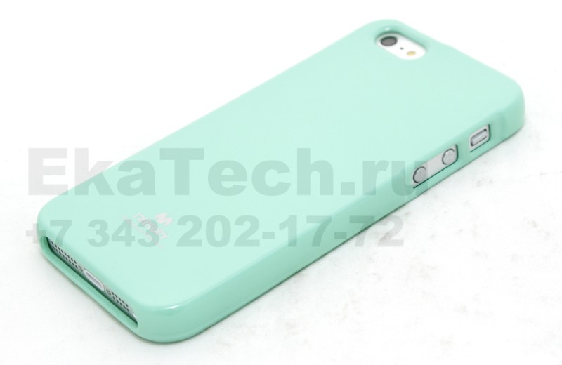Чехол гелиевый Mercury Jelly для Apple iPhone 5 мятный