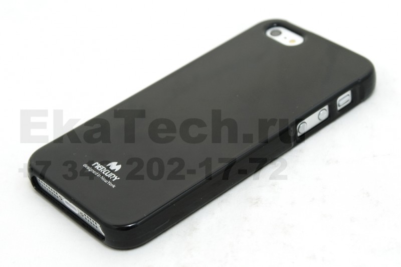 Чехол гелиевый Mercury Jelly для Apple iPhone 5 черный