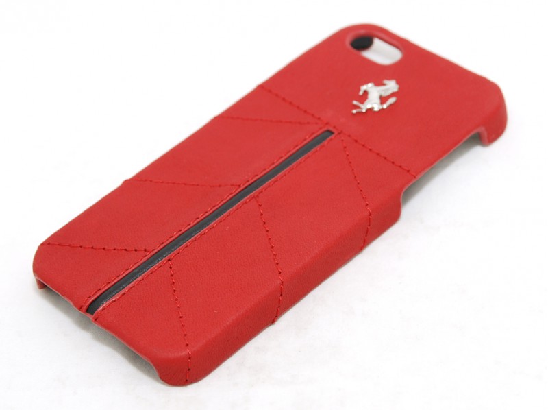 Чехол кожаный Ferrari California FECFIP5R для Apple iPhone 5 красный