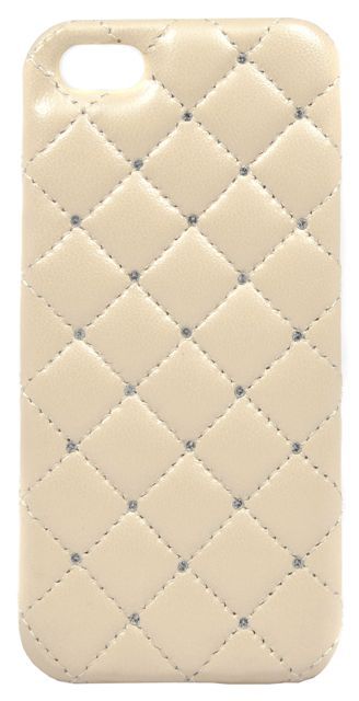 Чехол кожаный iCover Swarovski для Apple iPhone 5 кремовый IP5-LE-SW