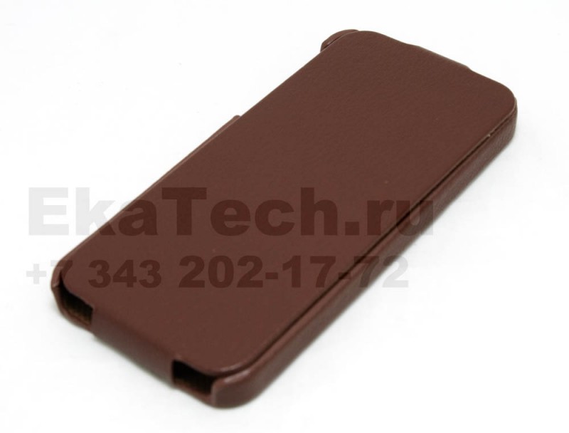 Чехол-книжка коричневый для Apple iPhone 5\5s фирмы Kucipa