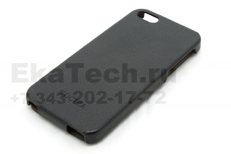 Чехол кожаный Kucipa для Apple iPhone 5 черный
