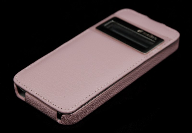 Чехол кожаный Melkco Jacka ID Type для Apple iPhone 5 розовый