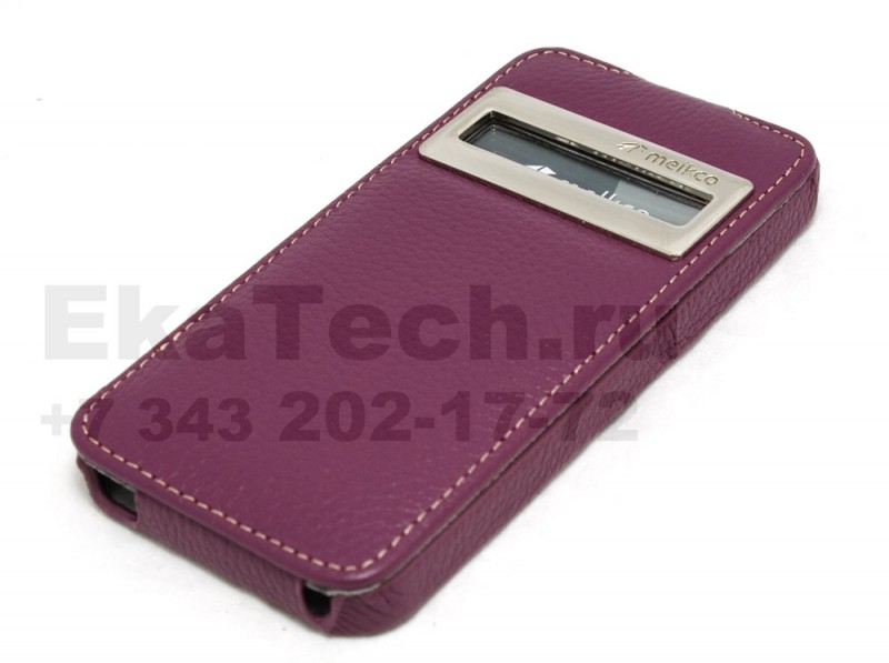 Чехол кожаный Melkco Jacka ID Type для Apple iPhone 5 фиолетовый