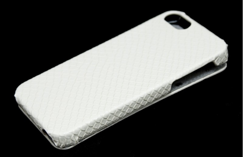 Чехол кожаный Melkco Jacka Type для Apple iPhone 5 Snake Print белый