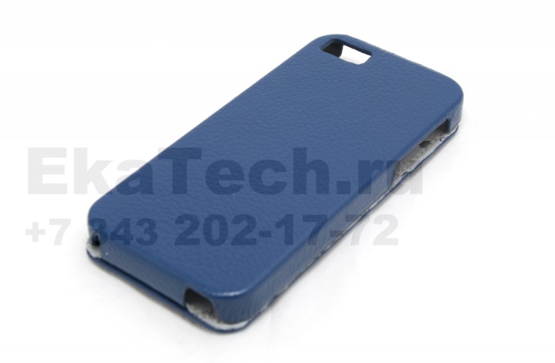 Чехол кожаный Melkco Jacka Type для Apple iPhone 5 темно-синий