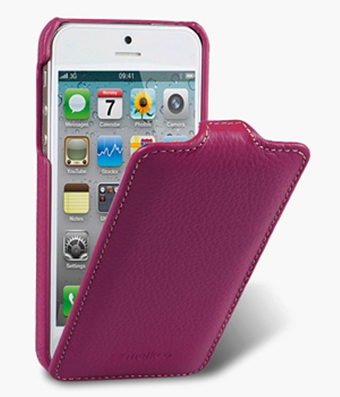 Чехол кожаный Melkco Jacka Type для Apple iPhone 5 фиолетовый