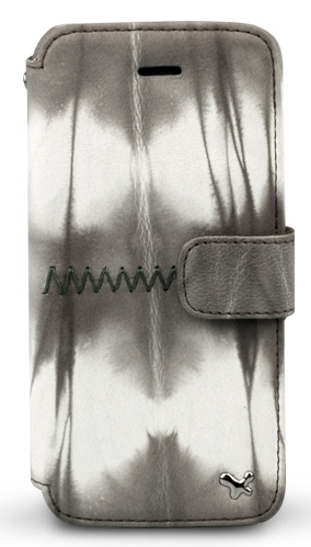 Чехол кожаный Zenus Prestige Tie Dying Diary для Apple iPhone 5 коричневый