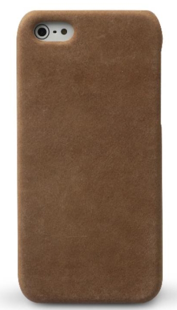 Чехол кожаный Zenus Prestige Vintage Bar для Apple iPhone 5 винтажно-коричневый