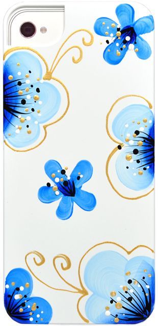 Чехол пластиковый iCover Cherry Blossoms для Apple iPhone 5 синий IP5-HP