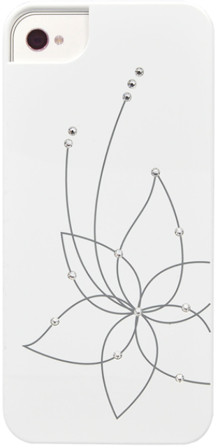 Чехол пластиковый iCover Swarovski New Design для Apple iPhone 5 белый IP5-SW13-W