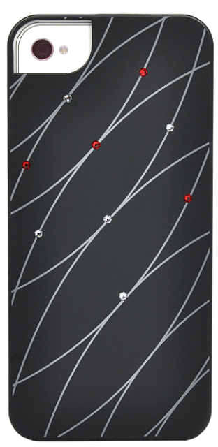 Чехол пластиковый iCover Swarovski New Design для Apple iPhone 5 черный IP5-SW12-BK