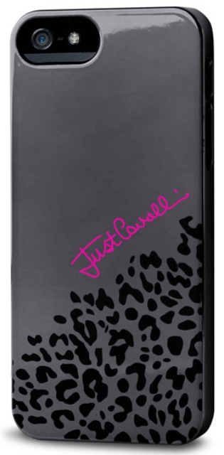 Чехол пластиковый Just Cavalli Iridescent JCIPC5IRIBLK для Apple iPhone 5 черный