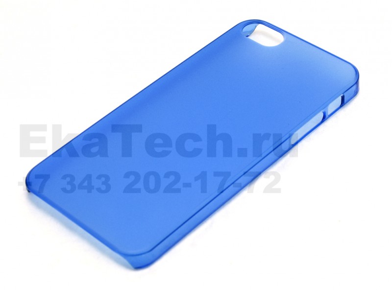 Чехол пластиковый JustinCase Thin Type для  Apple iPhone 5 синий