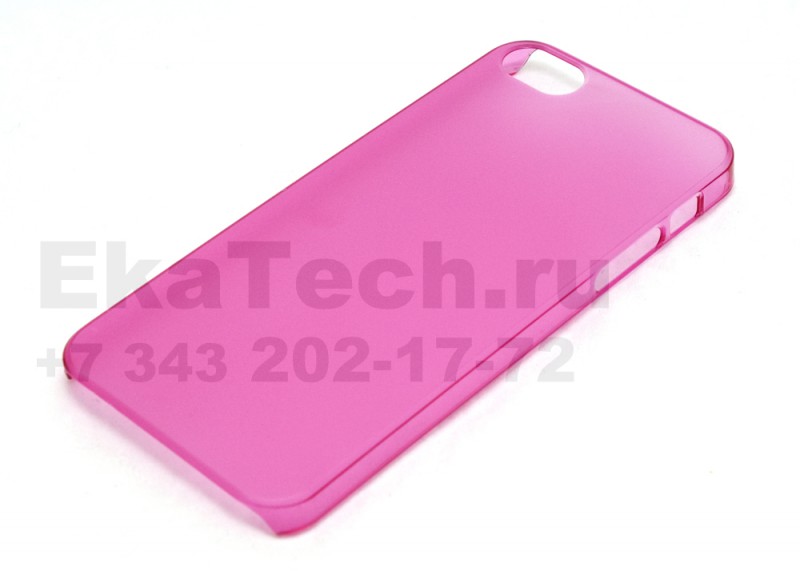 Чехол пластиковый JustinCase Thin Type для  Apple iPhone 5 фуксии
