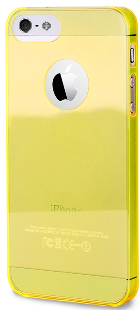 Чехол пластиковый PURO Crystal для Apple iPhone 5 желтый