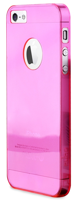 Чехол пластиковый PURO Crystal для Apple iPhone 5 розовый