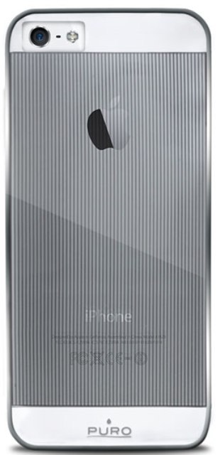 Чехол пластиковый PURO Mirror для Apple iPhone 5 серебро