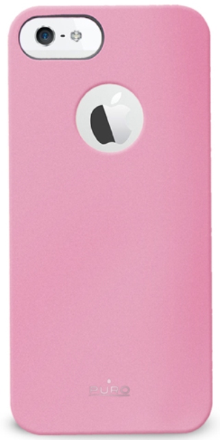 Чехол пластиковый PURO Soft для Apple iPhone 5 розовый