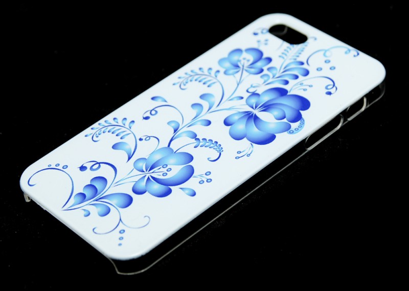 Чехол пластиковый для Apple iPhone 5 гжель