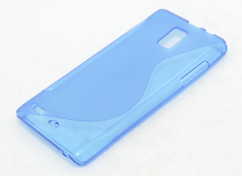 Чехол гелевый для Huawei Ascend P1 U9200 синий