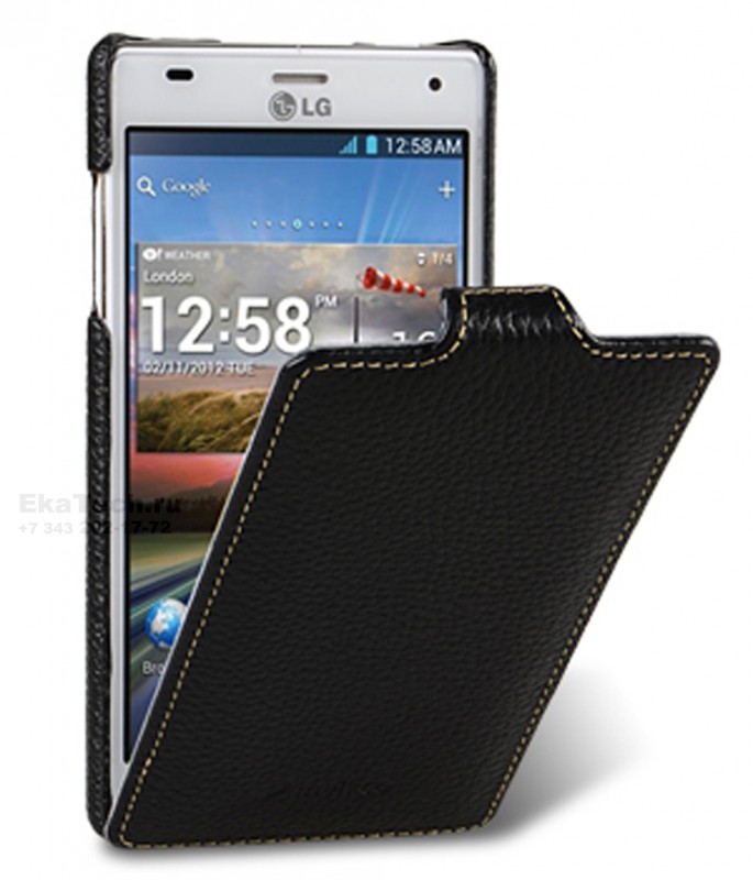 Чехол кожаный Melkco Jacka Type для LG Optimus 4X HD P880 черный