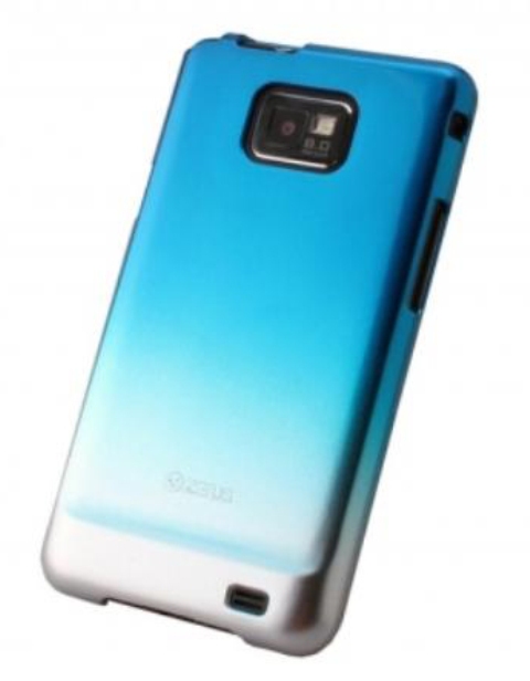 Чехол Zenus Air Jacket UV Gradation для Samsung Galaxy SII I9100 голубой