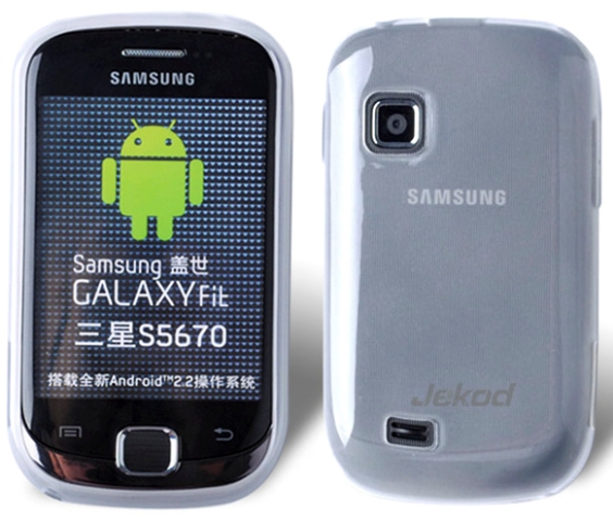Чехол гелевый Jekod для Samsung S5670 Galaxy Fit белый