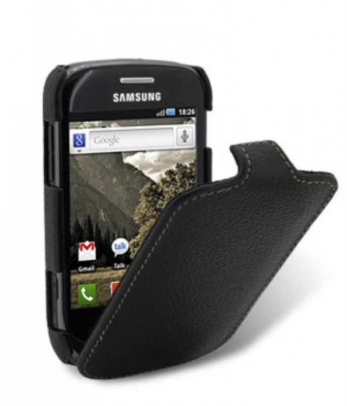 Чехол кожаный Melkco Jacka Type для Samsung S5670 Galaxy Fit черный